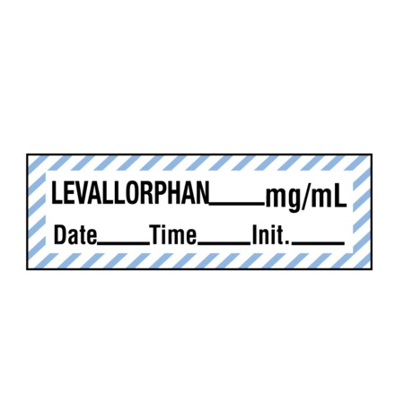 Nevs Tape, Levallorphan 1/2" x 500" White w/Blue stripes & Black SANT-201